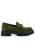 Moccasin Green Aged Suede