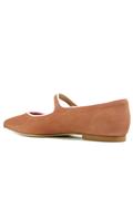 Mindy Leather Brown Suede Pink Profile