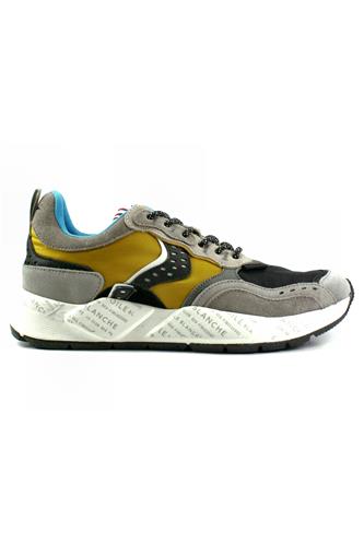 VOILE BLANCHECLUB18 Yellow Nylon Grey Suede Black Leather
