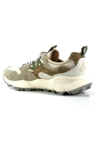 Yamano 3 Camoscio Bianco Grigio Marrone Nylon Beige