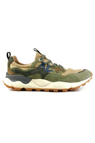 Yamano 3 Militray Green Grey Brown Suede Beige Nylon, FLOWER MOUNTAIN
