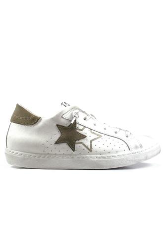 2STAR2SD White Leather Taupe Suede