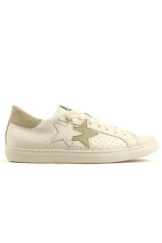 2STAR2SU White Leather Ice Suede