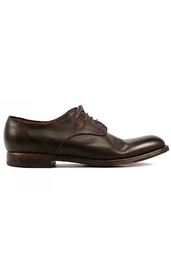 Lace-Up Brown Buffalo Leather