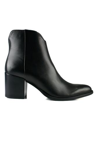 Ankle Boot Black Glove Leather