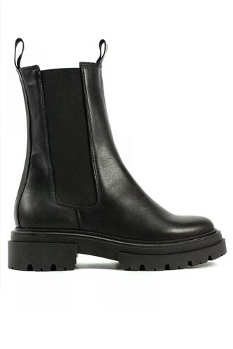 LATIKADouble Sole Boot Black Leather