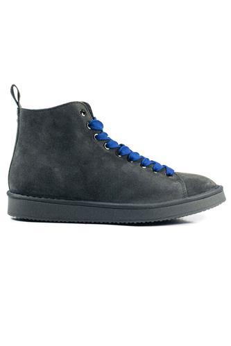 PANCHICP01 Anthracite Suede Electric Blue Grey Laces