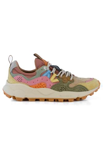 FLOWER MOUNTAINYamano 3 Nylon Suede Cream Taupe Military Multicolor